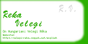reka velegi business card